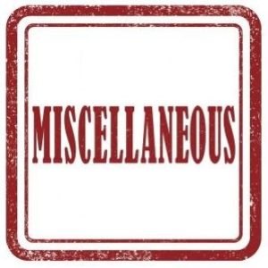 Miscellaneous
